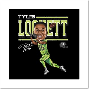 Tyler Lockett Seattle Cartoon Posters and Art